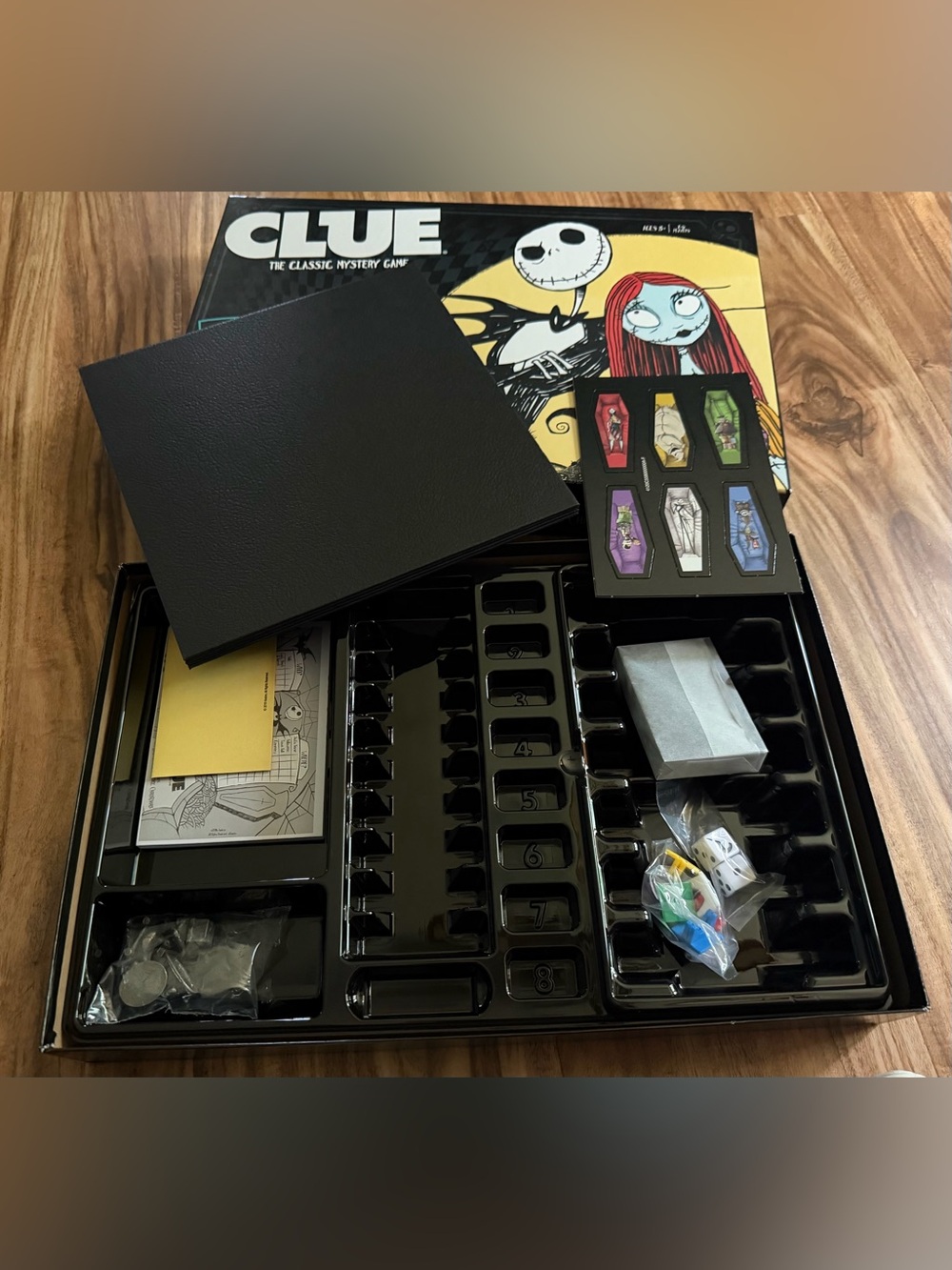 Hasbro CLUE The Nightmare Before Christmas Board Game - Black, Yellow, Red, Blue - Picture 3 of 4